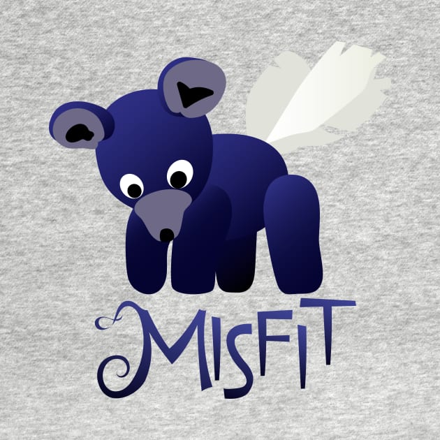 Misfit - Winged Bear by JPenfieldDesigns